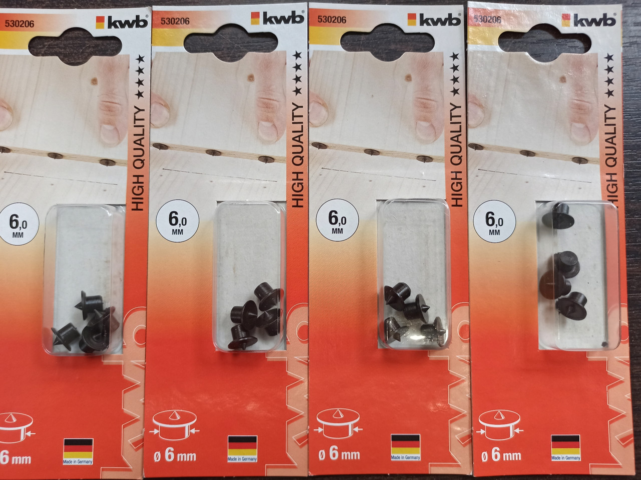 Кернер для меблевих шкантов 6 мм KWB