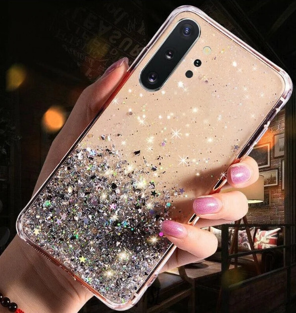 Блискучий чохол з срібною фольгою Oppo A12