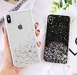 Блискучий чохол з срібною фольгою Oppo A12, фото 4