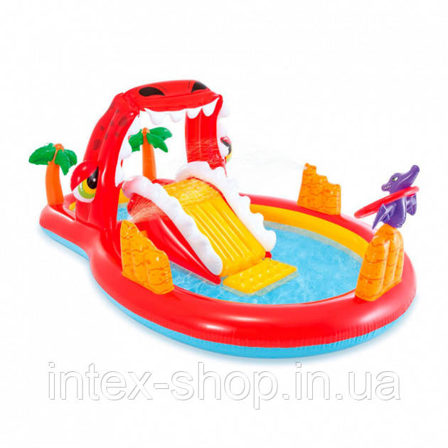 Надувний ігровий центр Intex 57163 «Діно» (196 x 170 x 107 см)
