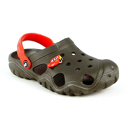 Сабо крокси підліток 28-34 розмір Сіро-червоні, фото 1