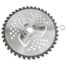 Ніж для тримера Brush Cutter Blade HD-0102 40Т (255 мм, 3 лопасті, побідитові напайки)