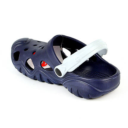 Сабо крокси підліток 28-34 розмір Синьо-сірі, фото 3