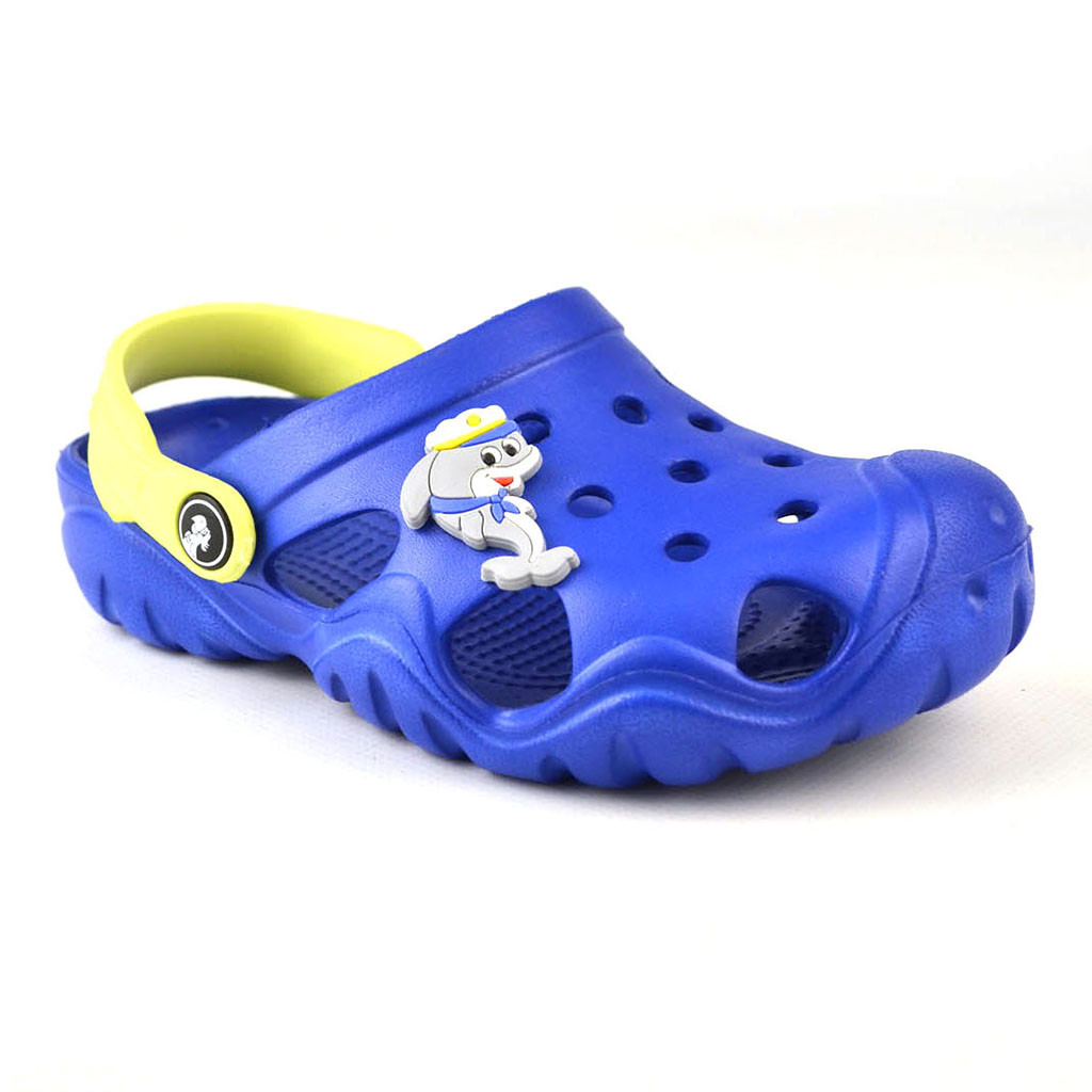 Сабо крокси підліток 28-34 розмір Синьо-лимонні