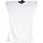 Розмір XL на 46й Футболка Жіноча Білого кольору з Принтом і Написом, Літні Футболки, Білі Футболки, фото 6