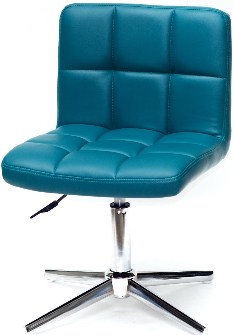 Крісло Arno Modern Base шкірозамінників зелений 1002 без підлокітників, на хромованій хрестовині на стопах, фото 1