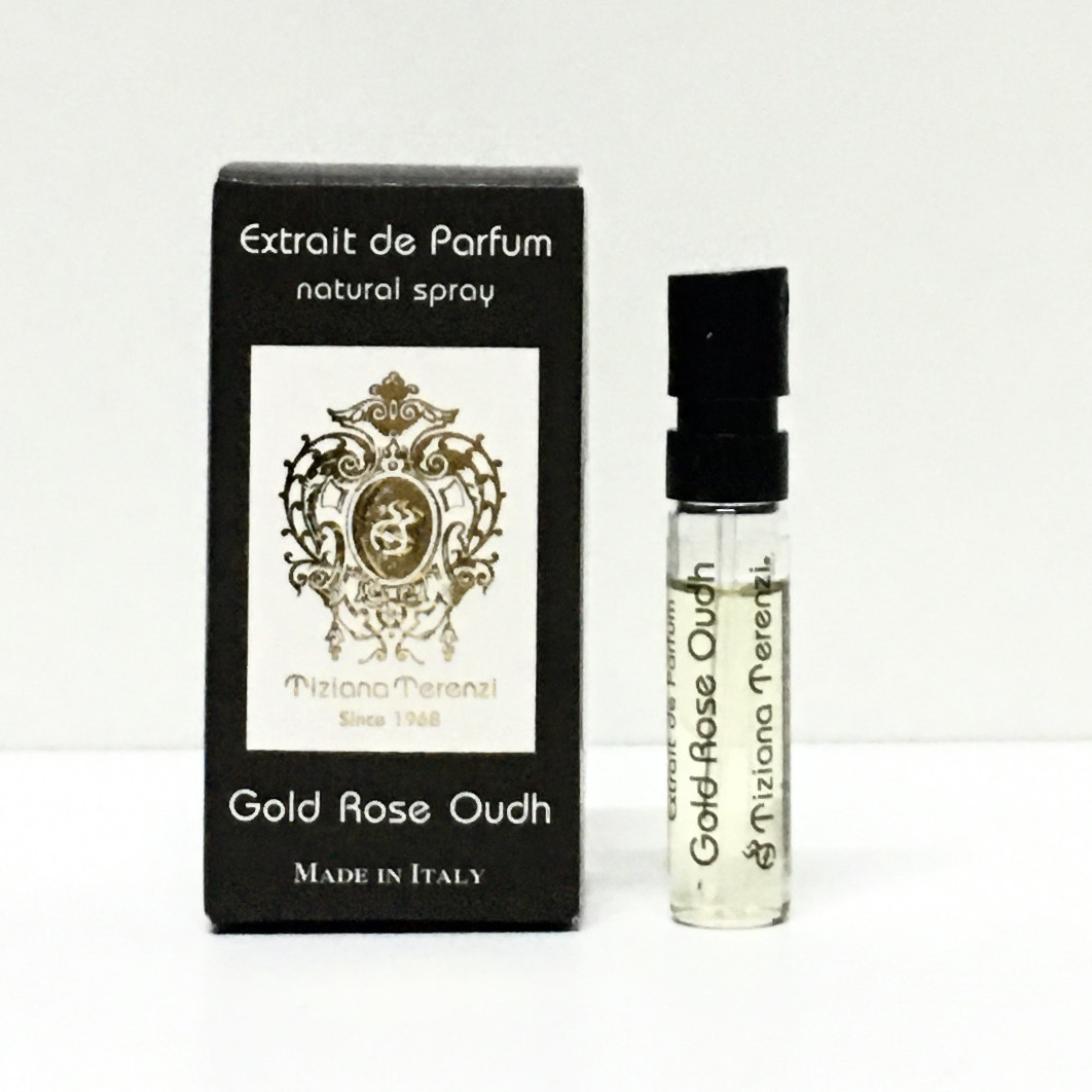 Пробник нішевих парфумів унісекс Tiziana Terenzi Gold Rose Oudh 1,5 мл оригінал, східний аромат