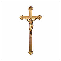 Хрест католицький з розп'яттям пластмасовий для труни розміром 40 см*18 см