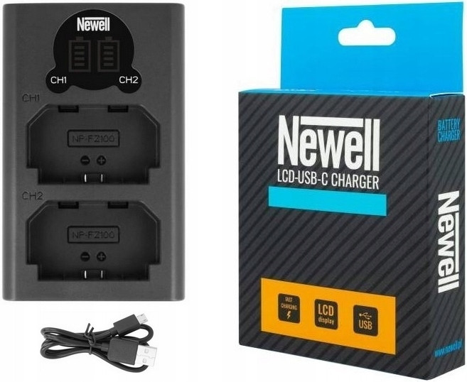 Зарядний пристрій Newell DL-USB-C для NP-FZ100 (DL-USB-C charger NP-FZ100) (NL1965)