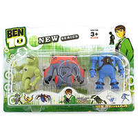 Ben10 светящиеся фигурки 5 серии Пушечное ядро +Энергия+Хамелеон