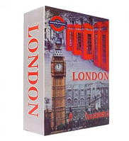 Книжка сейф на ключе Лондон 180х115х55 мм Книга шкатулка