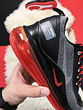 Чоловічі кросівки Nike Air Max 720 Gray Red, чоловічі кросівки найк аір макс 720, фото 4