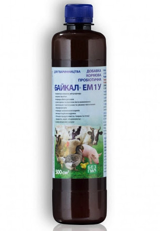 Байкал ЄМ 1 У, для тварин, 500 мл, фото 1