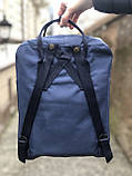 Рюкзак Fjallraven Kanken classic 16L Канкен класик 16л синій з оливковою Київ, фото 4
