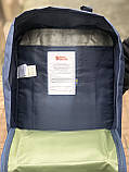 Рюкзак Fjallraven Kanken classic 16L Канкен класик 16л синій з оливковою Київ, фото 5