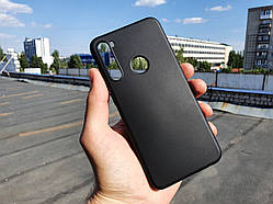 Чохол Full Silicone case для Xiaomi Redmi Note 8T захисний чохол з мікрофіброю чорний