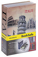 Книжка сейф Італія на ключі 240х155х55 мм Книга скринька
