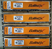 8GB 4*2GB DDR2 1066MHz Crucial BallistiX PC2 8500U CL5 RAM Оперативна пам'ять