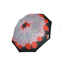 Жіноча парасоля напівавтомат Max з яскравими барвистими принтами на 9 спиць, 03058-3
