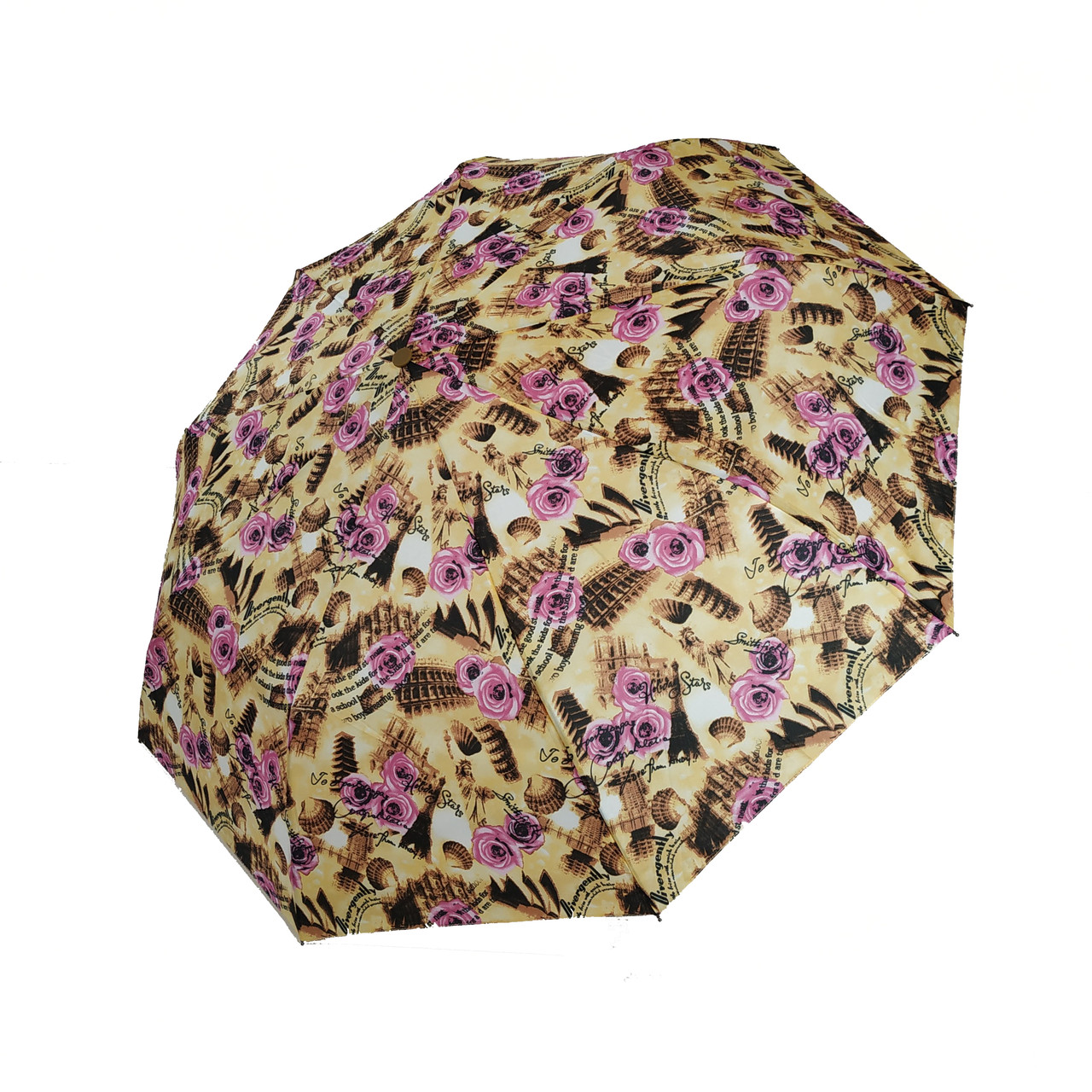 Жіноча парасоля напівавтомат Max з яскравими барвистими принтами на 9 спиць, 03058-11