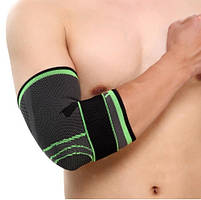 Бандаж на ліктьовий суглоб чорний для фіксації та підтримки