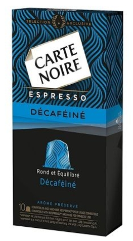 Carte Noire by Nespresso Espresso Décaféiné (10 капсул)