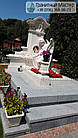 Елітний жіночий пам'ятник з мармуру 916, фото 3