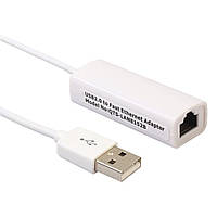 Переходник USB 2.0 - LAN RJ45 RTL8152B 10/100 Mbps Ethernet Network Adapter Windows /MacOS (7806)