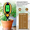 Аналізатор ґрунту 4 в 1 (pH-метр, люксметр, вологомір, термометр), фото 5