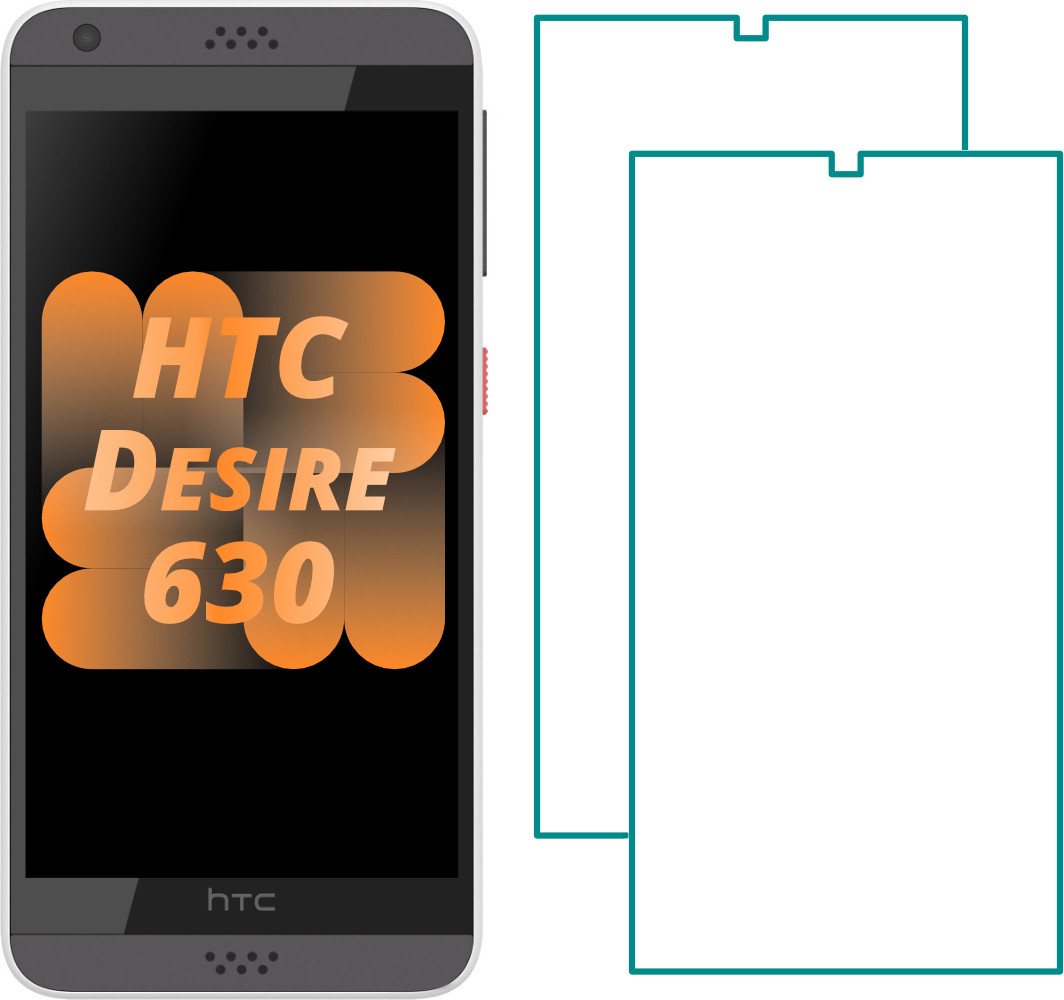 Комплект HTC Desire 630 Захисні Стекла (2 шт.) (НТС Дизаєр 630)
