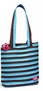 Сумка Zipit Premium Tote / Beach Ocean Blue & Soft Brown (ZBN-4)