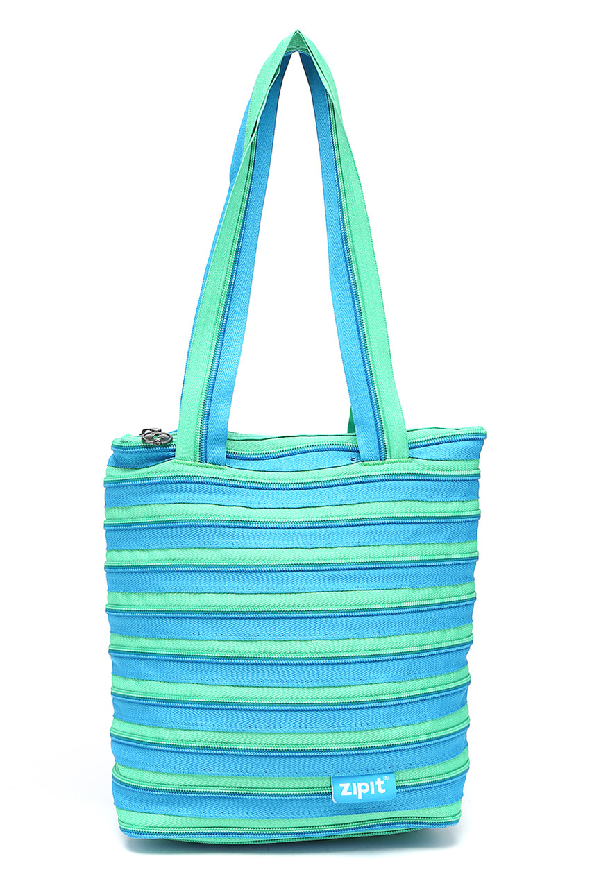 Сумка ZIPIT Premium Tote/Beach колір Turquise Blue&Spring Green бірюзовий
