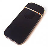 Електронна акумуляторна спіральна запальничка Classic Fashionable (5414 ZGP 5) чорна глянсова, фото 7