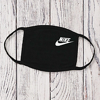 Двошарова маска з емблемою Nike трикотажна Захисна маска фільтруюча принт Найк трикотаж Розмір універсал