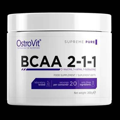 Амінокислоти Extra Pure BCAA 2:1:1 Ostrovit 200 г (Pure), фото 1