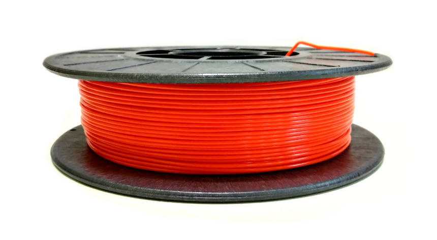 Нитка PETG (CoPET, ПЕТГ) пластик для 3D-друку, Яскраво-жовтогарячий (1.75 мм/0.5 кг), фото 1