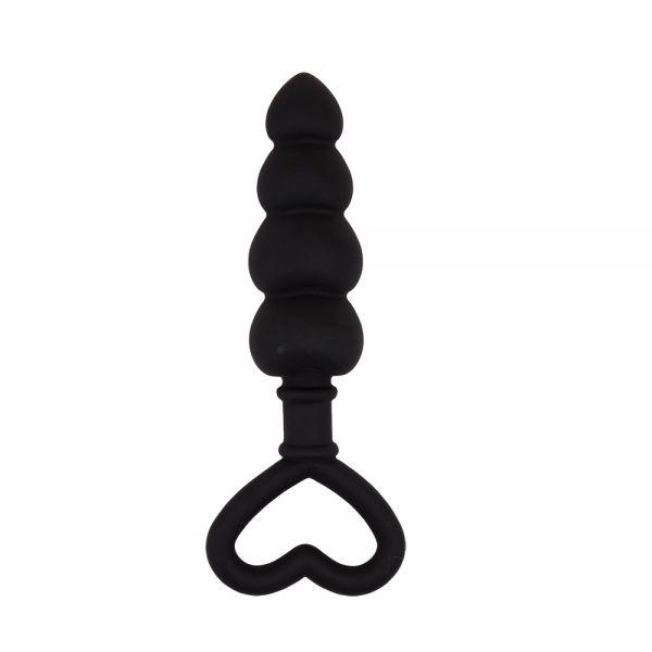 Силіконовий анальний стимулятор Black Mont Beaded Luv Probe