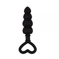 Силіконовий анальний стимулятор Black Mont Beaded Luv Probe