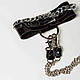 Наручники з нашийником БДСМ Silver With Chain, фото 6