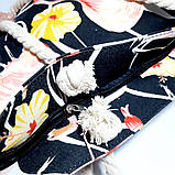 Пляжна текстильна літня сумка для пляжу і прогулянок, фото 4