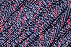 Шнур плоский чехол поліестер 10мм синій+червоний моток 100м