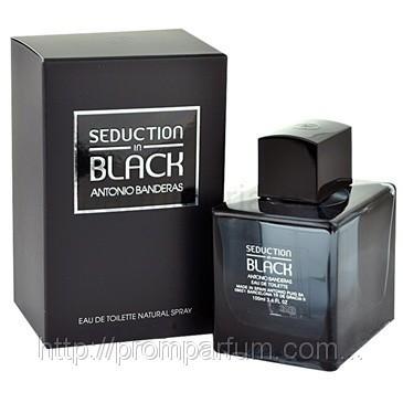 Оригінальна туалетна вода Antonio Banderas Seduction in Black for men (аромат зухвалий, багатий), 50 мл