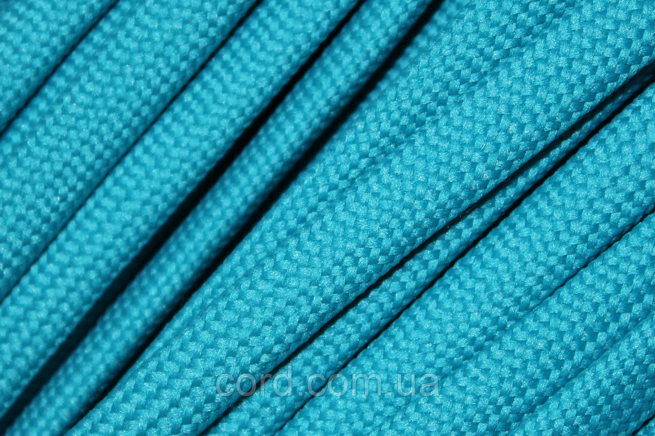 Шнур плоский чехол поліестер 10мм морська хвиля моток 100м, фото 1