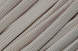 Шнур плоский чехол поліестер 10мм світло-бежевий моток 100м