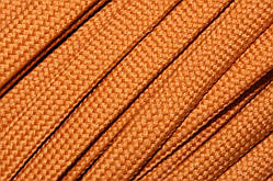 Шнур плоский чехол поліестер 10мм гірчиця моток 100м