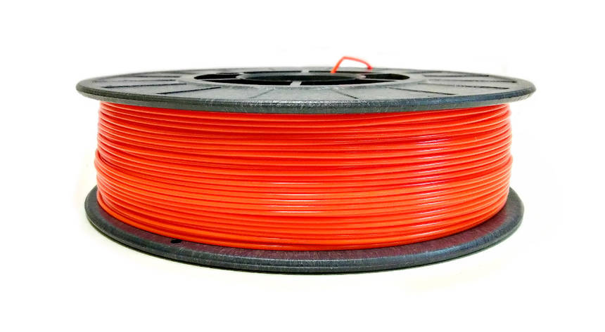 Нитка PETG (CoPET, ПЕТГ) пластик для 3D-друку, Яскраво-жовтогарячий (1.75 мм/0.75 кг), фото 1