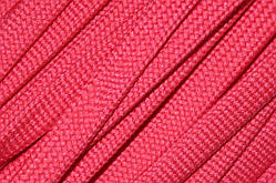Шнур плоский чехол поліестер 10мм червоний моток 100м