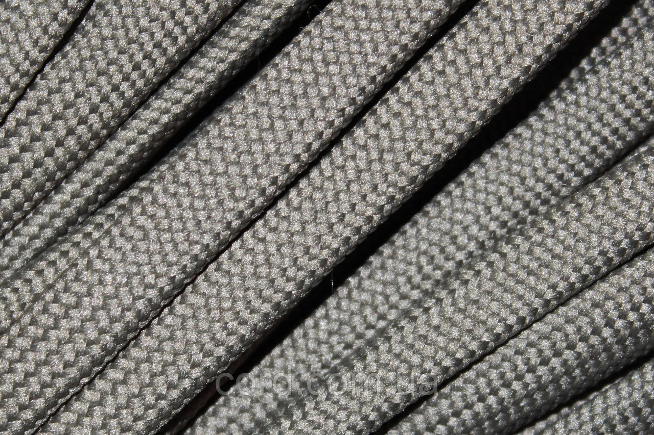 Шнур плоский чехол поліестер 10мм хакі моток 100м, фото 1