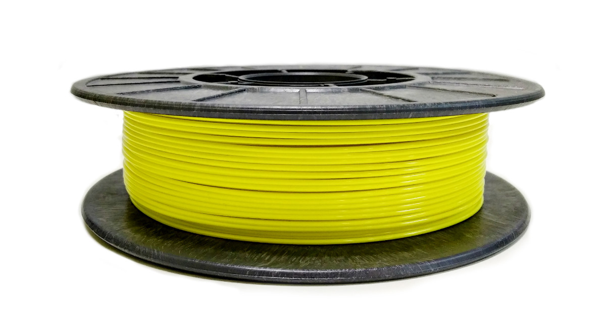 Нитка PETG (CoPET, ПЕТГ) пластик для 3D-друку, PET-G Лимонний (1.75 мм/0.5 кг)