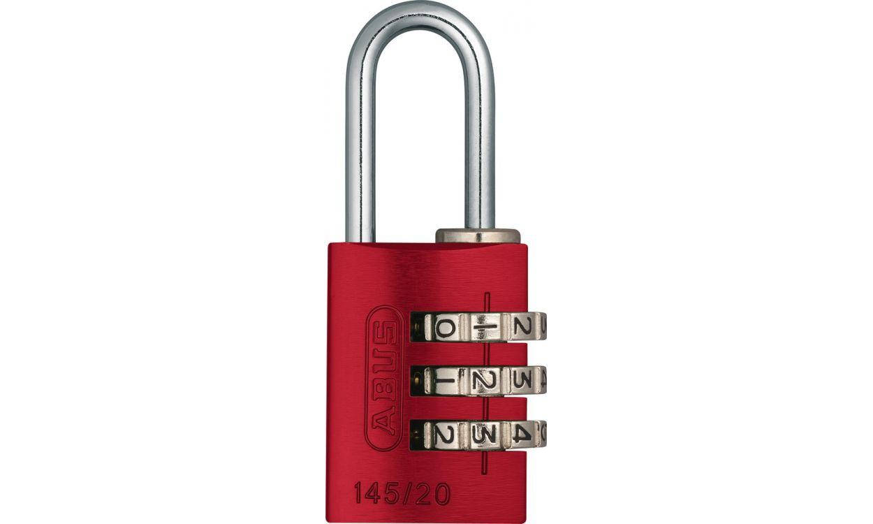 Замок навісний ABUS 145/20 Combination Lock Red, фото 2